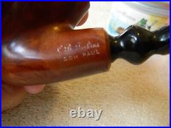 Estate Pipe C. B. Perkins Oom Paul Israel Very Nice Old Pipe, Nos, Never Smoked