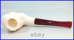 Estate Pipe ETHEM Carved Sherlock Holmes Figure Meerschaum 6 1/2L Smoking