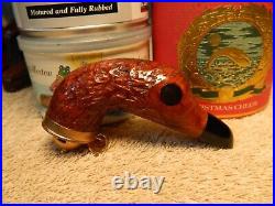 Estate Pipe Gasparini Duck Head, Wind Cap Nos Never Smoked New