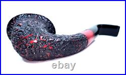 Estate Pipe HAND MADE Partial Rusticated Italy Tobacco Smoking