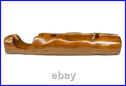Estate Pipe Rack Sculptural Hand Carved Wood Abstract Incredible Quality Vintage