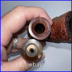 Estella Savinelli 604 EX Tobacco Smoking Pipe Italy Bent