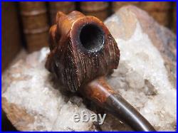 Fantastic Vintage Hand Carved Figural Tobacco Smoking Pipe Indian Chef