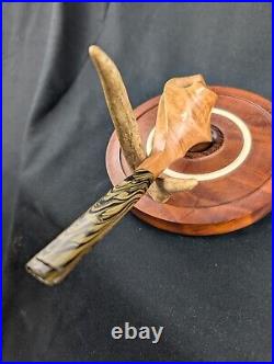 Fluted Freehand Tobacco Smoking Briar Pipe