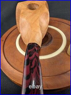 Fluted Freehand Tobacco Smoking Briar Pipe withEbonite Stem by Whitaker Werks