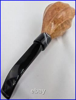 Fluted Freehand Tobacco Smoking Briar Pipe withEbonite Stem by Whitaker Werks