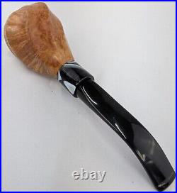 Fluted Freehand Tobacco Smoking Briar Pipe withEbonite Stem by Whitaker Werks