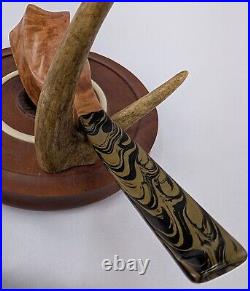 Fluted Horn Tobacco Smoking Briar Pipe by Whitaker Werks