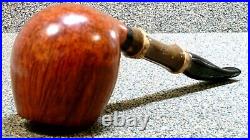GABRIELE DAL FIUME Grade D, Staright Grain withBamboo Smoking Estate Pipe