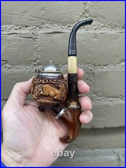 Great Bruyere Garantie German Vintage Carved Pipe