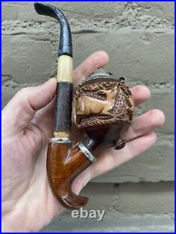 Great Bruyere Garantie German Vintage Carved Pipe