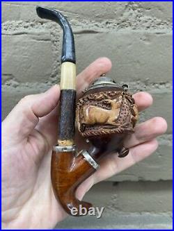 Great Bruyere Garantie German Vintage Carved Pipe