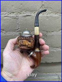 Great Bruyere Garantie German Vintage Carved Pipe