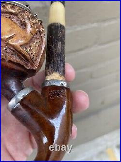 Great Bruyere Garantie German Vintage Carved Pipe