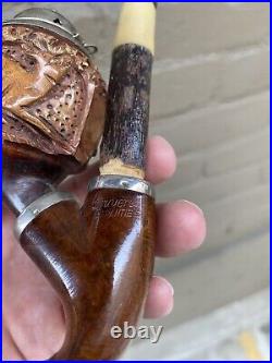 Great Bruyere Garantie German Vintage Carved Pipe