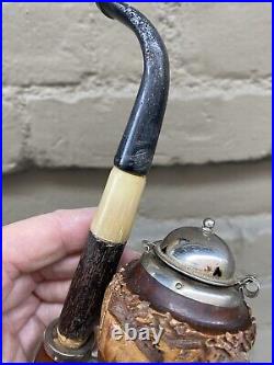 Great Bruyere Garantie German Vintage Carved Pipe