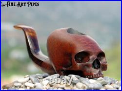 Half Nazca Skull Briar Wood Tobacco Smoking Pipe Bust M-132 by Oguz Simsek