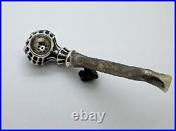 Handcrafted Sterling Silver 925 Smoking Pipe, SOA, Party