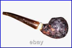 Handmade smoking pipe mystical thing