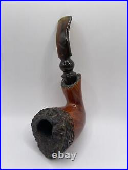 Handmade tobacco smoking pipe Estate Find Calabre