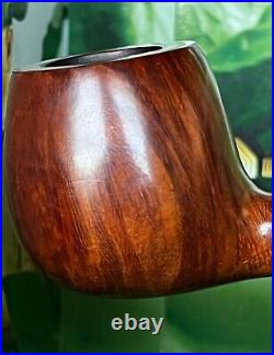 JAMES UPSHALL TILSHEAD BRANDY HIGH GRADE BRIAR WOOD ESTATE SMOKING PIPE WithSOCK