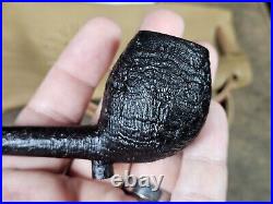 JP Urquiza Sandblasted Cutty with Jaguar Green Ebonite Tobacco Smoking Pipe