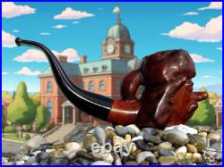 Jebediah-Springfield Briar Wood Tobacco Smoking Pipe Bust by Oguz Simsek