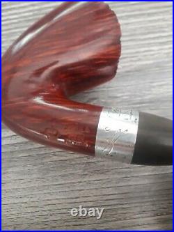 KRSKA smoking pipe with solid silver band
