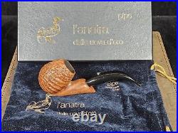 L'Anatra Sandblasted Full-Bent Egg Tobacco Smoking Pipe