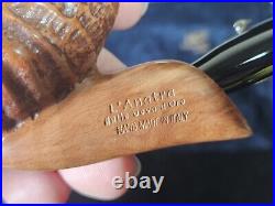 L'Anatra Sandblasted Full-Bent Egg Tobacco Smoking Pipe