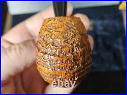 L'Anatra Sandblasted Full-Bent Egg Tobacco Smoking Pipe