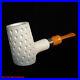 Lattice-Poker-Block-Meerschaum-Pipe-with-Silver-Tobacco-Smoking-Estate-AGM-527-01-dhlt