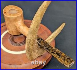 Masonic Hiram Abiff Widows Son Tobacco Smoking Briar Pipe