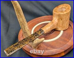 Masonic Hiram Abiff Widows Son Tobacco Smoking Briar Pipe