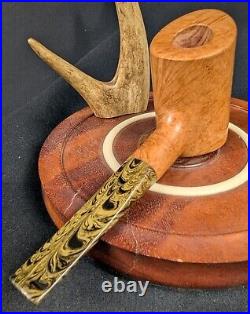 Masonic Square And Compass And Letter G Tobacco Smoking Briar Pipe