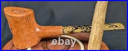 Masonic Square And Compass And Letter G Tobacco Smoking Briar Pipe