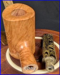 Masonic Square And Compass And Letter G Tobacco Smoking Briar Pipe