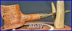 Masonic Square And Compass And Letter G Tobacco Smoking Sandblasted Briar Pipe