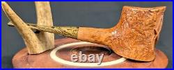 Masonic Square And Compass And Letter G Tobacco Smoking Sandblasted Briar Pipe