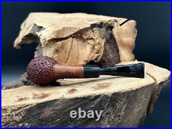 Mastro De Paja Fatta a Mano Classica Rusticated Bent Billiard Smoking Pipe