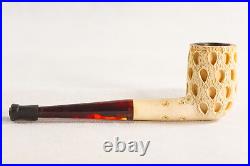 Meerschaum Estate Tobacco Smoking Pipe In Case Fantastic Carved Pipe