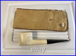 Meerschaum Tobacco Smoking Pipe LJ Peretti Co Vintage 9E87