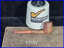 Mikhail Kyriazanos Sandblasted Pencil-shank Billiard Tobacco Smoking Pipe