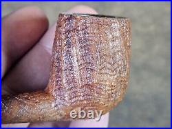 Mikhail Kyriazanos Sandblasted Pencil-shank Billiard Tobacco Smoking Pipe