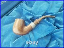 NEVER SMOKED Antique Custom SPECIAL Natural Briar Giant Well Pipe Italy Rare