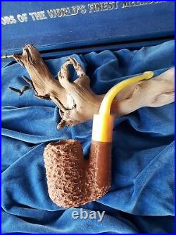 NEVER SMOKED Antique Custom Sherlock Style Mystery Craggy Rustic UNIQUE Pipe