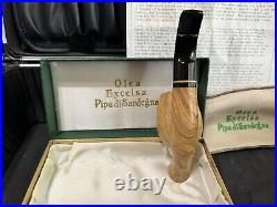 NM Clairmont Tom Spanu Olea Excelsa Olive Wood Handmade Estate Smoking Pipe