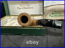 NM Clairmont Tom Spanu Olea Excelsa Olive Wood Handmade Estate Smoking Pipe