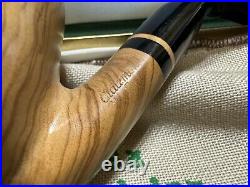 NM Clairmont Tom Spanu Olea Excelsa Olive Wood Handmade Estate Smoking Pipe