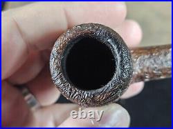 Nathan Armentrout Sandblasted Billiard with Exotic Wood Tobacco Smoking Pipe